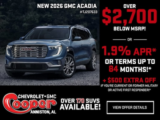 New 2026 GMC Acadia
