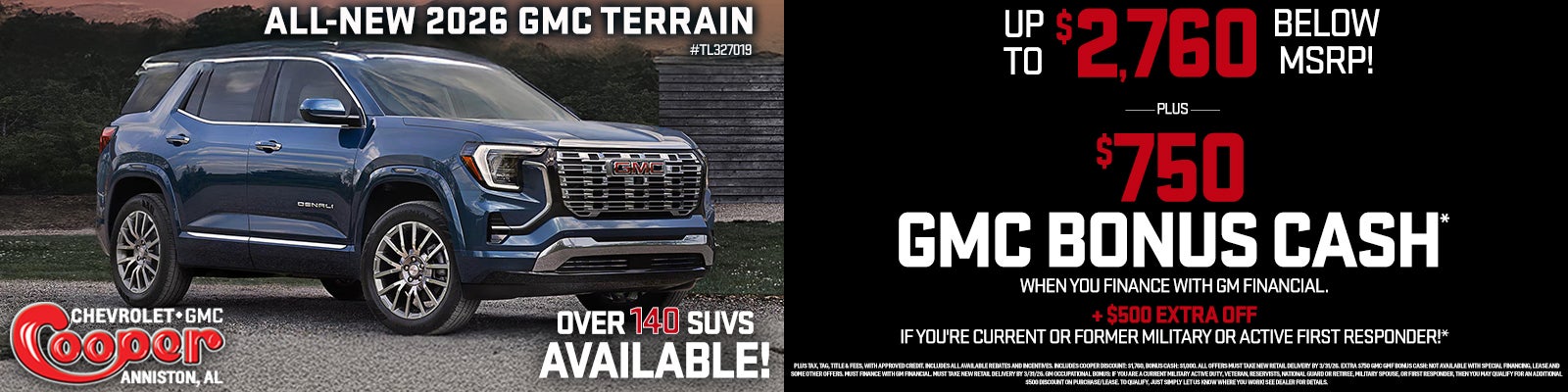 All New 2026 GMC Terrain