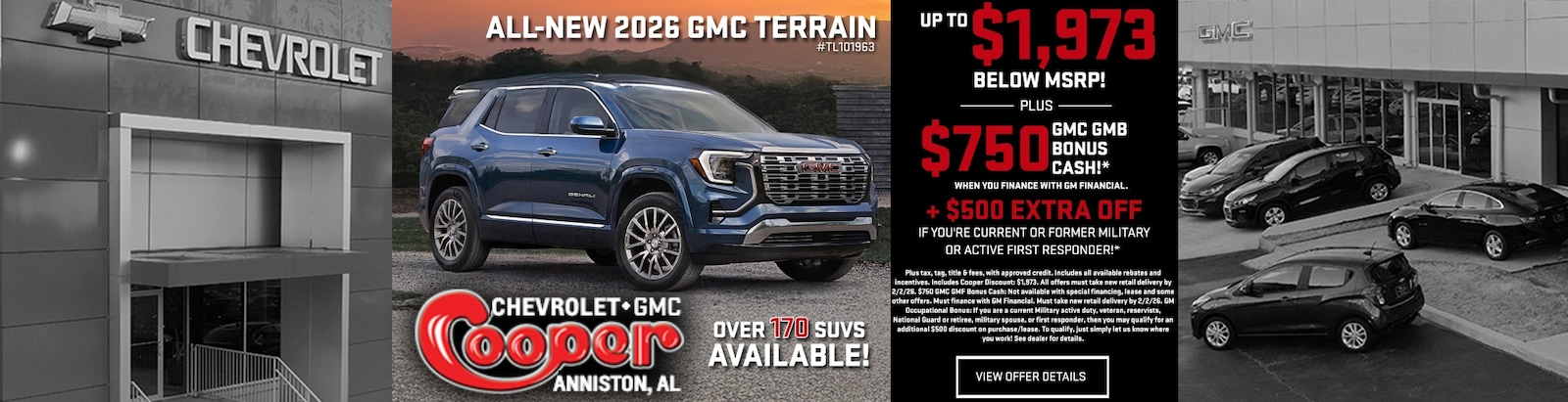 GMC TERRAIN at Cooper Chevrolet GMC in Anniston AL