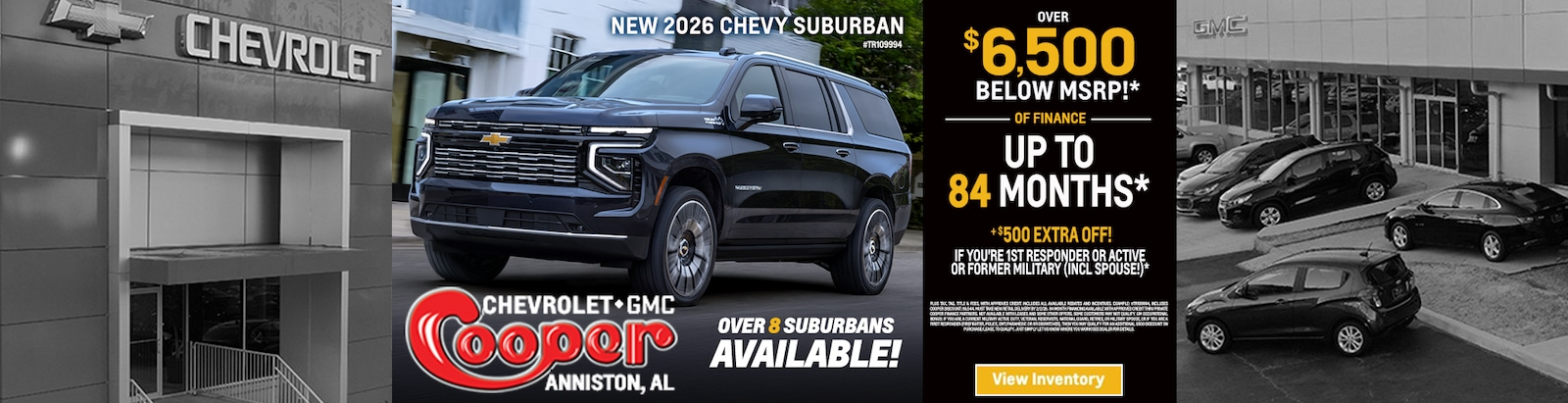 2026 CHEVY SUBURBAN at Cooper Chevrolet GMC in Anniston AL