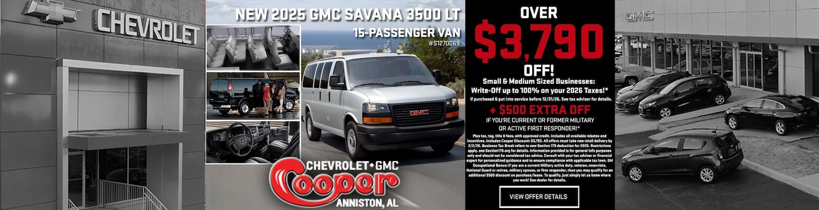 New 2025 GMC SAVANA at Cooper Chevrolet GMC in Anniston AL