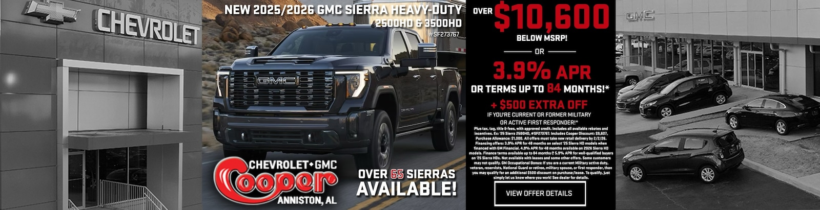 GMC SIERRA HEAVY - DUTY at Cooper Chevrolet GMC in Anniston AL