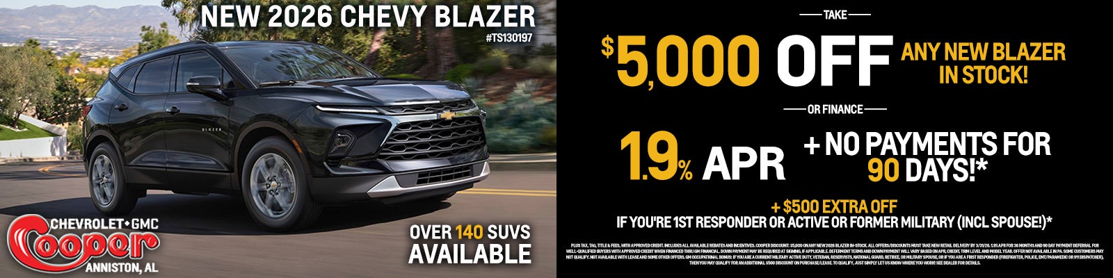 NEW 2026 CHEVY BLAZER