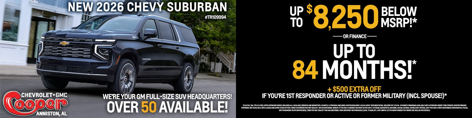 NEW 2026 CHEVY SUBURBAN