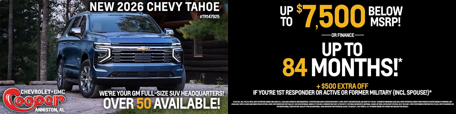 NEW 2026 CHEVY TAHOE