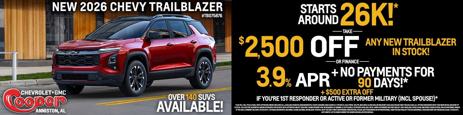 NEW 2026 CHEVY TRAILBLAZER