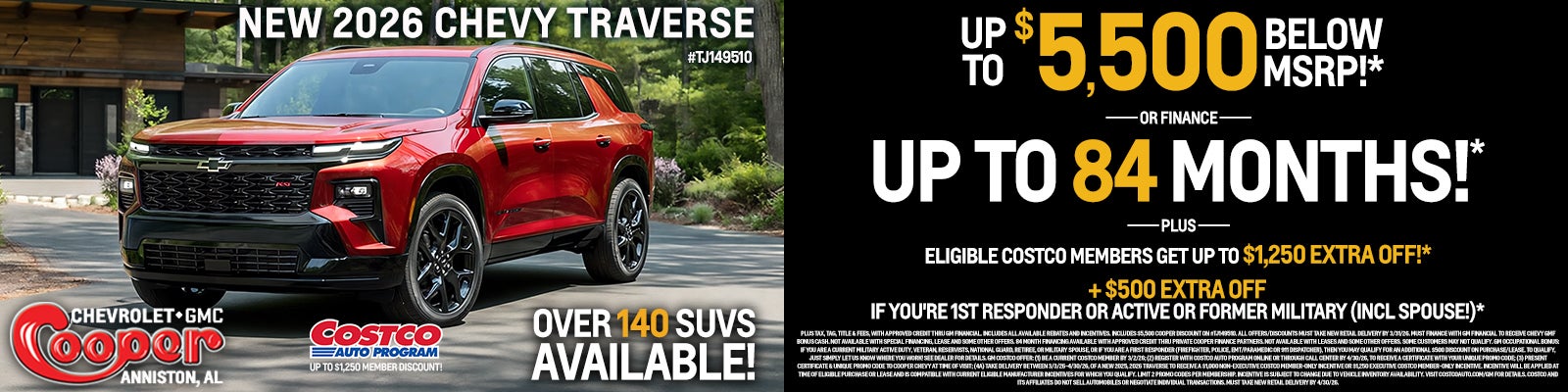 NEW 2026 CHEVY TRAVERSE