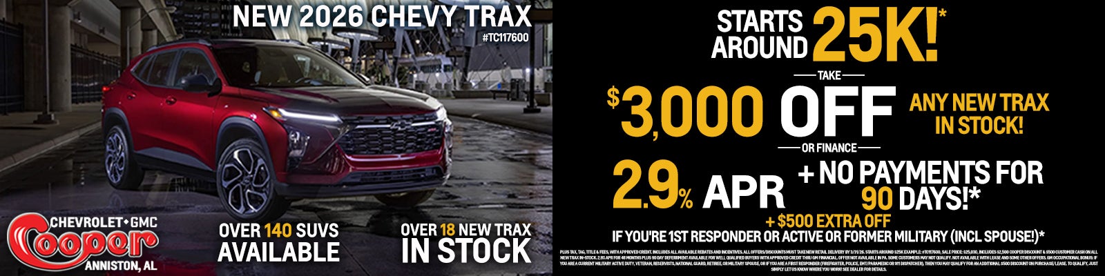 NEW 2026 CHEVY TRAX