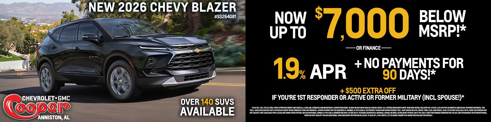 2026 Chevy Blazer Special