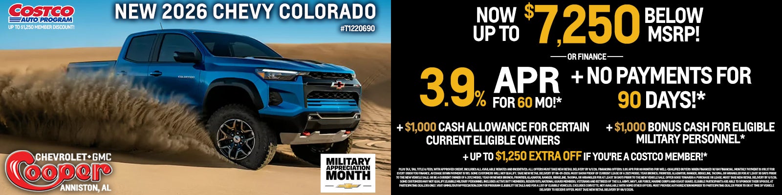 New 2026 Chevrolet Colorado