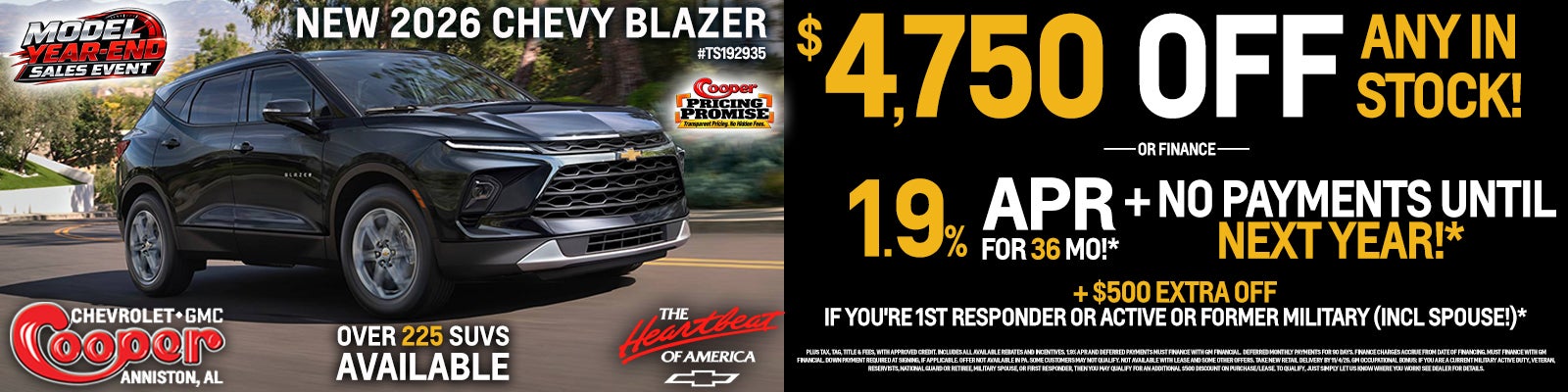 NEW 2026 CHEVY BLAZER