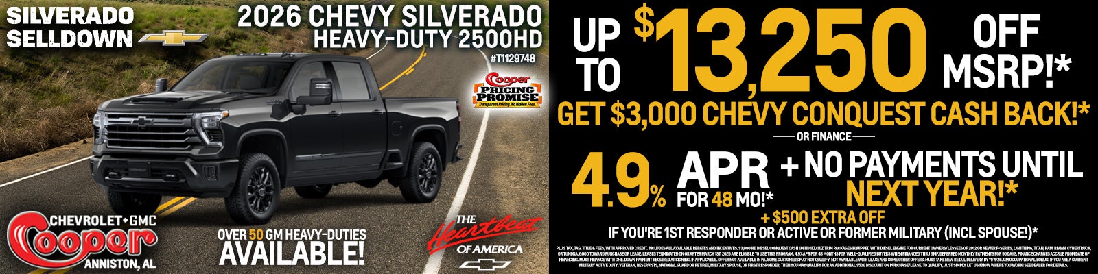 2026 CHEVY SILVERADO 2500HD