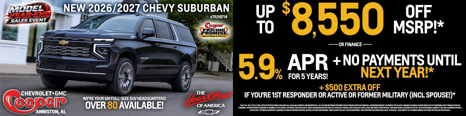NEW CHEVY SUBURBAN