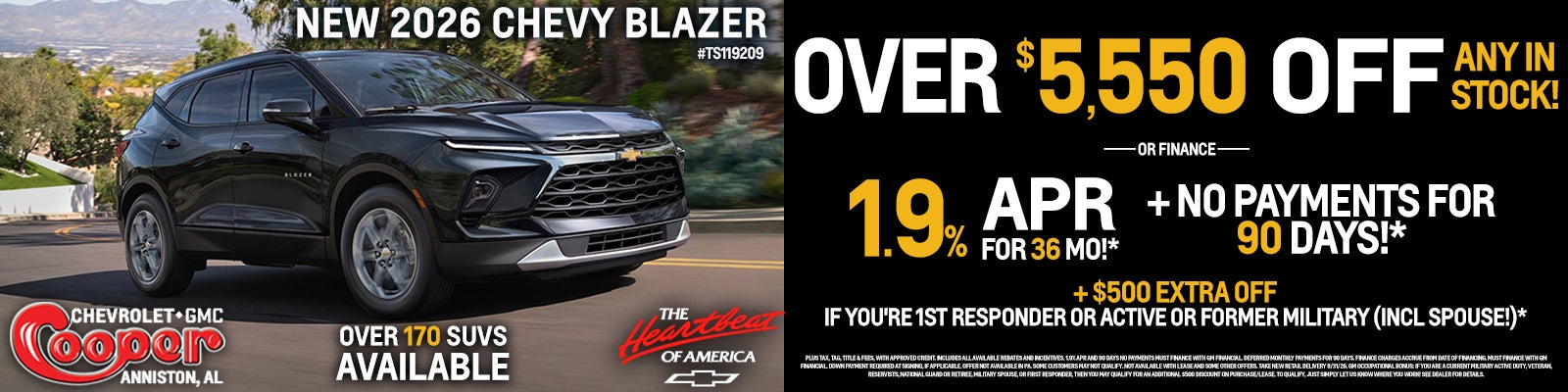 NEW 2026 CHEVY BLAZER