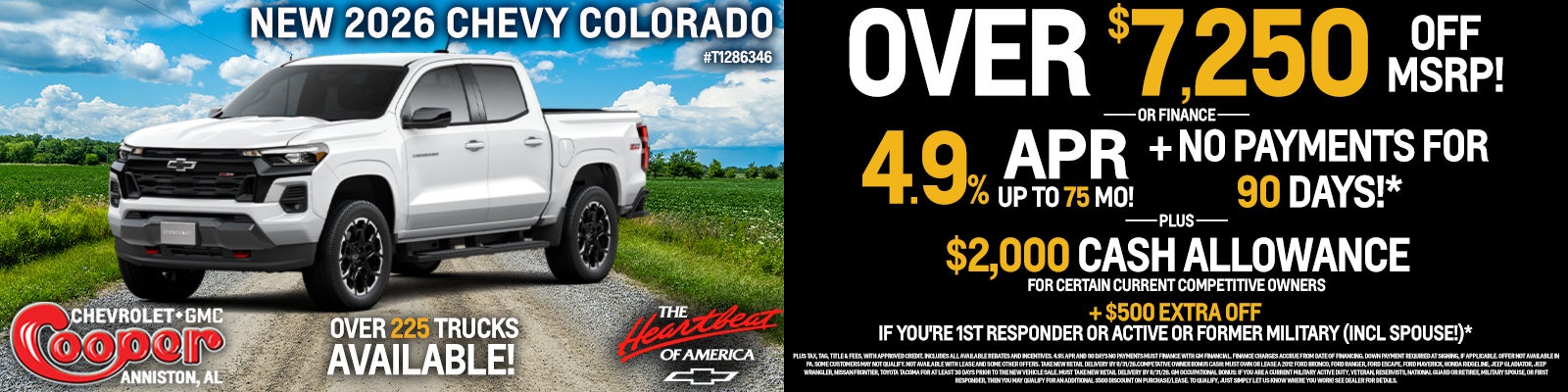 NEW 2026 CHEVY COLORADO