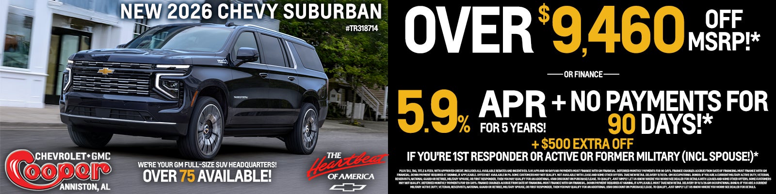 NEW 2026 CHEVY SUBURBAN
