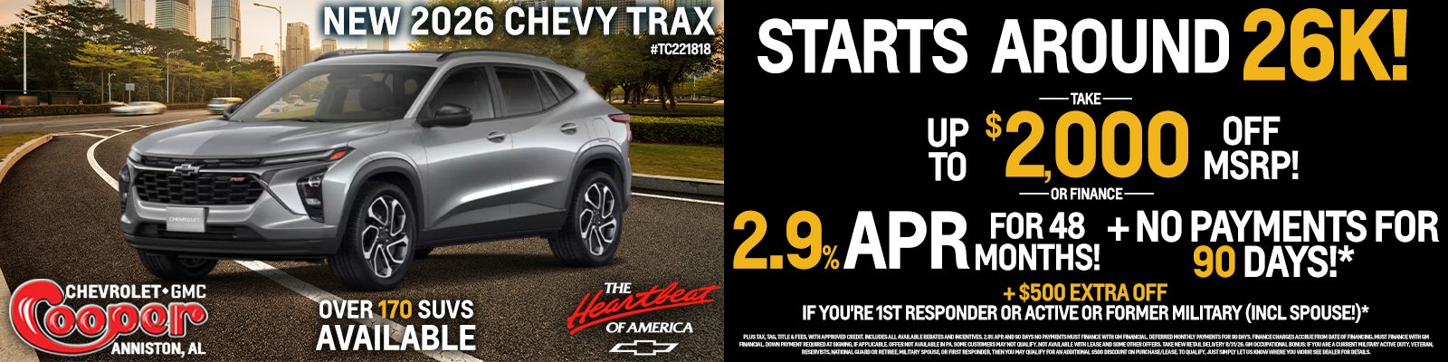 NEW 2026 CHEVY TRAX