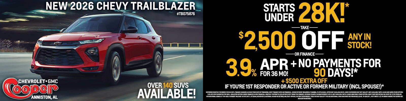 2026 Chevy Trailblazer