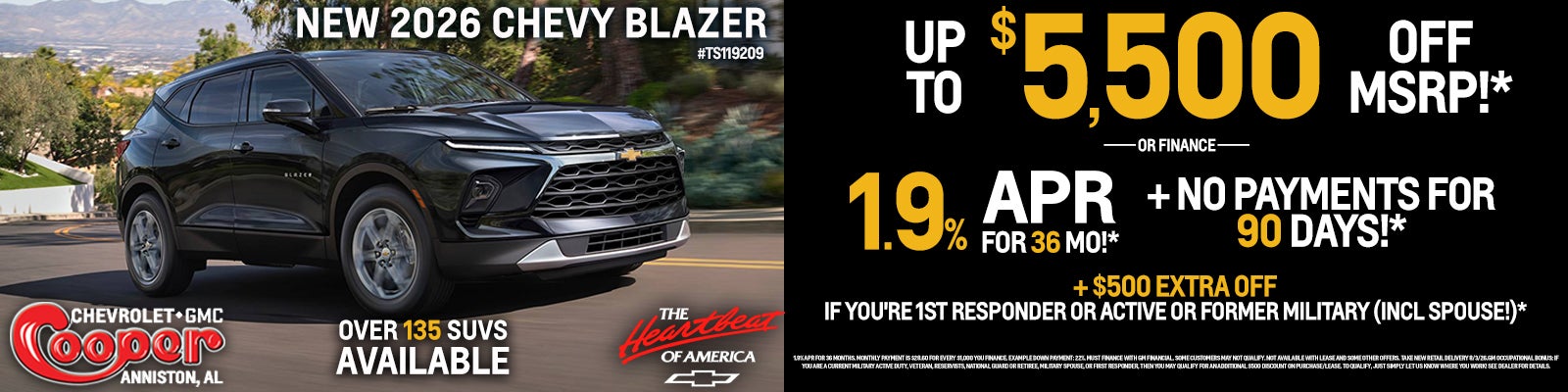 New 2026 Chevy Blazer