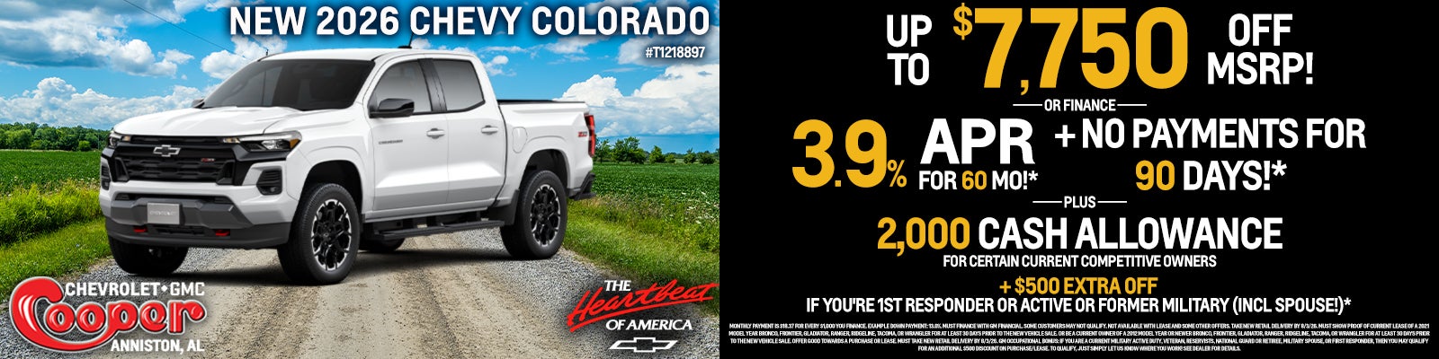 New 2026 Chevy Colorado