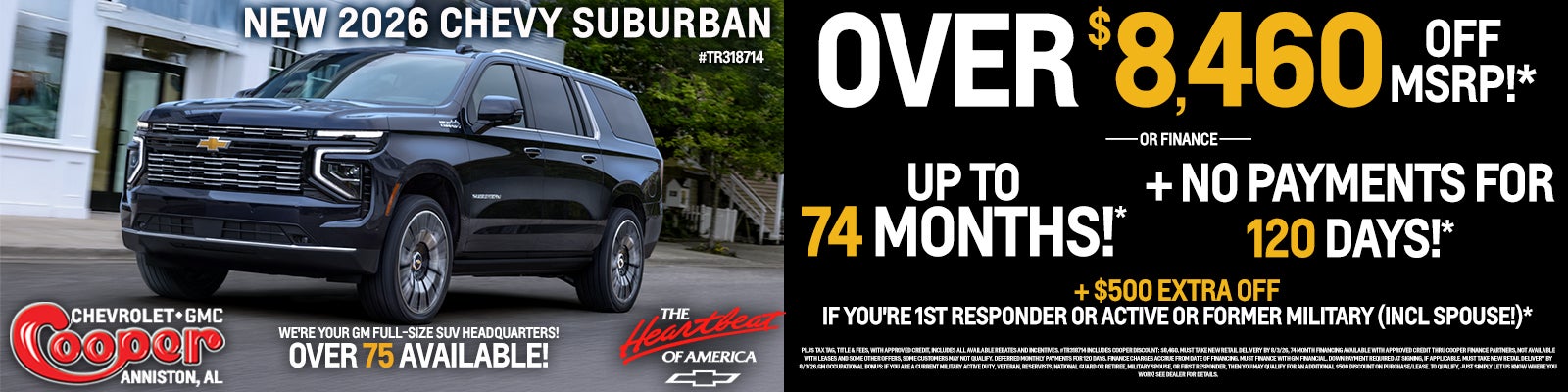 New 2026 Chevy Suburban