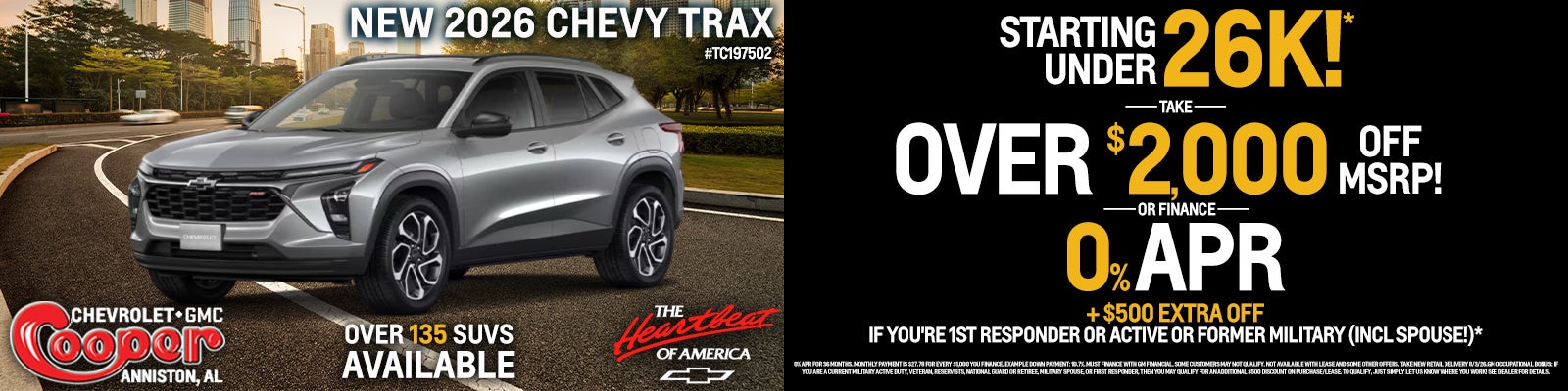 New 2026 Chevy Trax